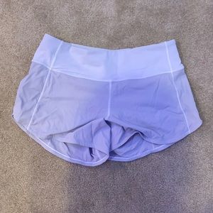 white lululemon shorts